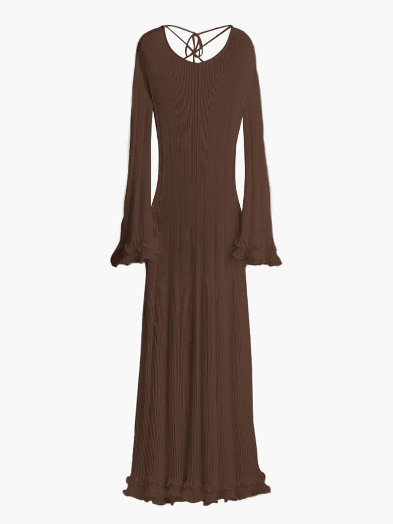 Marla Maxi Dress חום צד 2