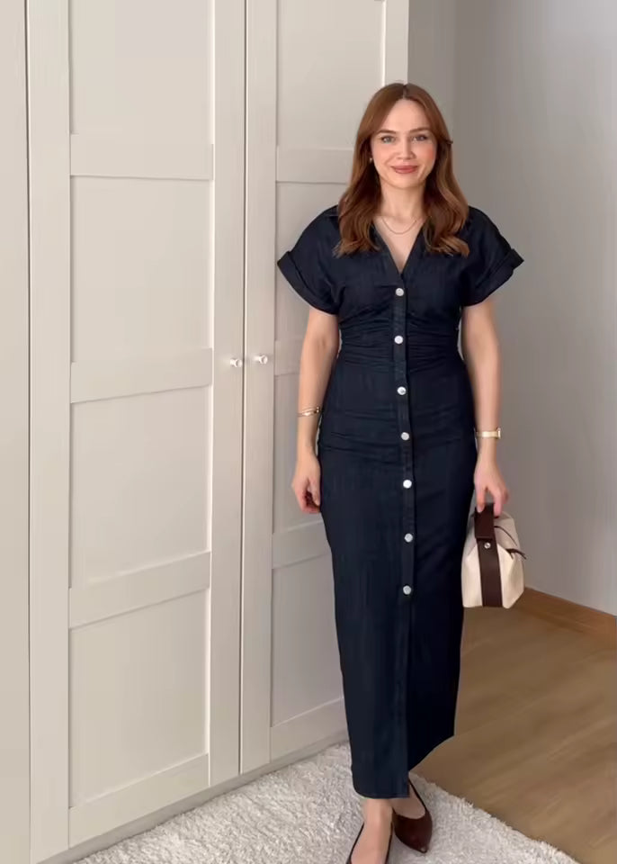 Vesper Midi Denim Dress
