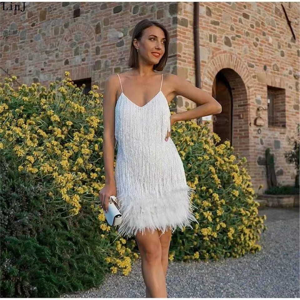 Seraphine Feather Dress front