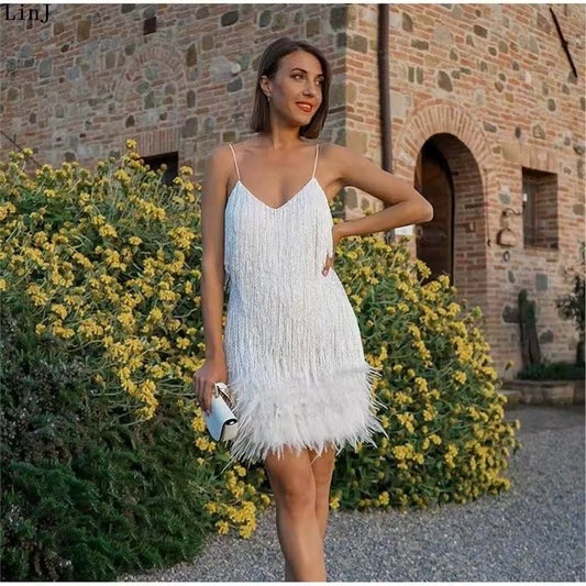 Seraphine Feather Dress front