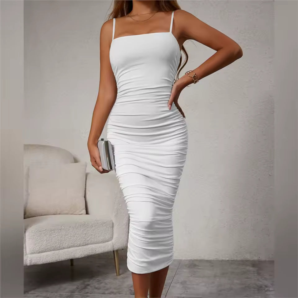 Briella Midi Ruched Dress